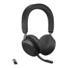 Jabra Evolve2 75 - USB-A MS Teams mit Tischständer - Schwarz