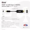 CLUB3D HDMI auf USB Type-C 4K60Hz Aktives Kabel M/M 1,8 m/6 ft