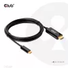 CLUB3D HDMI auf USB Type-C 4K60Hz Aktives Kabel M/M 1,8 m/6 ft