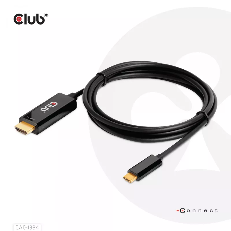 CLUB3D HDMI auf USB Type-C 4K60Hz Aktives Kabel M/M 1,8 m/6 ft