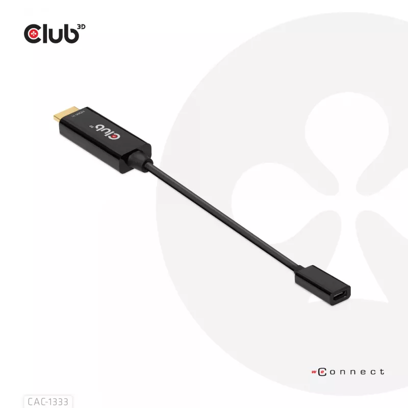 CLUB3D HDMI auf USB Typ-C aktiver Adapter 4K60Hz M/F