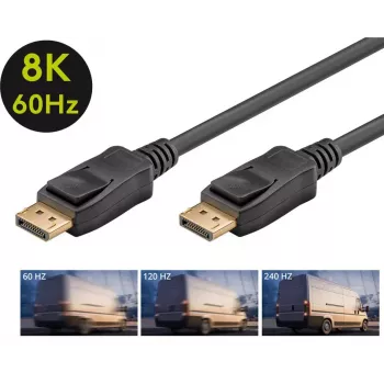 Goobay DisplayPort-Kabel 58534 2 m Schwarz