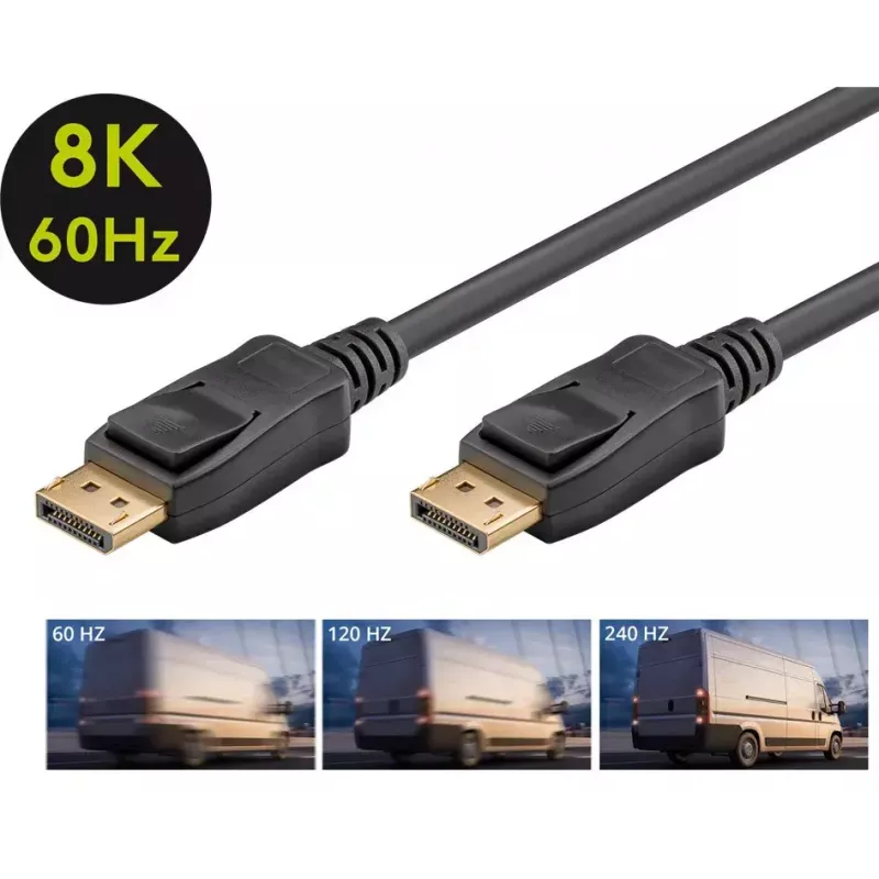 Goobay DisplayPort-Kabel 58534 2 m Schwarz