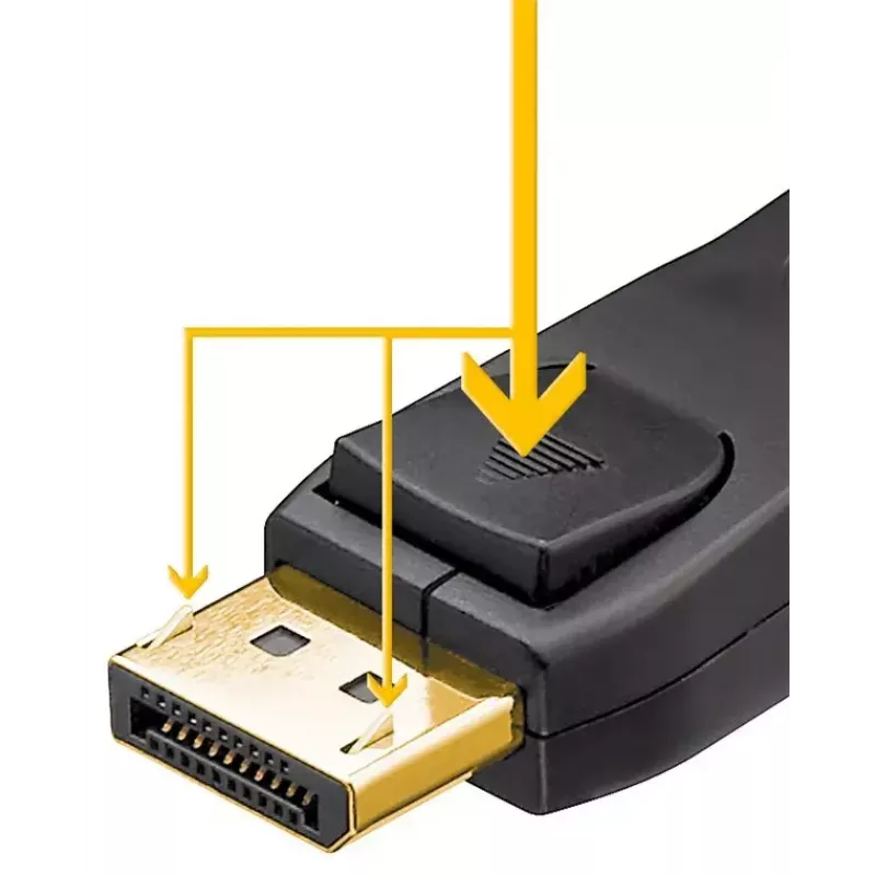 Goobay DisplayPort-Kabel 58534 2 m Schwarz