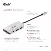CLUB3D USB Gen2 Type-C PD-Lade-Hub auf 2x Type-C 10G-Ports und 2x USB Type-A 10G-Ports