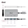 CLUB3D USB Gen2 Type-C PD-Lade-Hub auf 2x Type-C 10G-Ports und 2x USB Type-A 10G-Ports