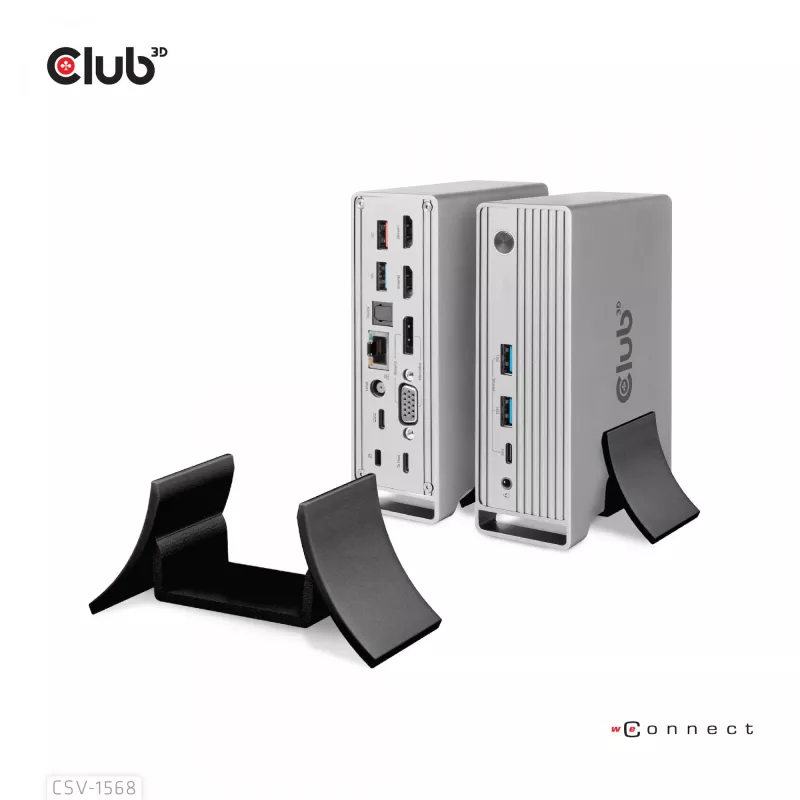 Docking Station CLUB3D CSV-1568 Metallgehäuse USB Gen2 Type-C USB Gen2 Type-A HDMI DP VGA RJ45 120W