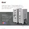 Docking Station CLUB3D CSV-1568 Metallgehäuse USB Gen2 Type-C USB Gen2 Type-A HDMI DP VGA RJ45 120W