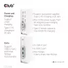 Docking Station CLUB3D CSV-1568 Metallgehäuse USB Gen2 Type-C USB Gen2 Type-A HDMI DP VGA RJ45 120W