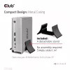 Docking Station CLUB3D CSV-1568 Metallgehäuse USB Gen2 Type-C USB Gen2 Type-A HDMI DP VGA RJ45 120W
