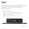CLUB3D USB Gen1 Type-C Triple Display DP Alt Mode Displaylink Dynamic PD Charging Dock mit 120-Watt-Netzteil