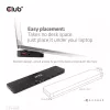 CLUB3D USB Gen1 Type-C Triple Display DP Alt Mode Displaylink Dynamic PD Charging Dock mit 120-Watt-Netzteil