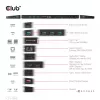 CLUB3D USB Gen1 Type-C Triple Display DP Alt Mode Displaylink Dynamic PD Charging Dock mit 120-Watt-Netzteil