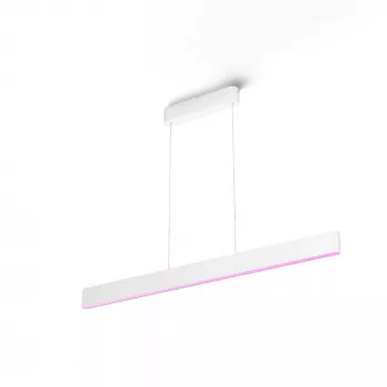Pendelleuchte Philips Hue Ensis – Weiß- und Farblicht, Bluetooth, 220–240V, Ø40mm, Tiefe 1299mm, min. Höhe 164cm