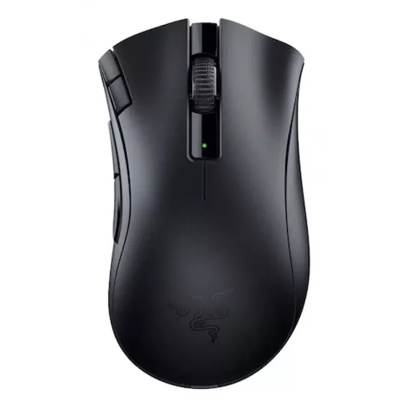 Gaming-Maus Razer DeathAdder V2 X HyperSpeed — rechtshändig, kabellos 2,4 GHz/Bluetooth, 14.000 DPI, 7 Tasten, AA-Batterie, 103 g, schwarz