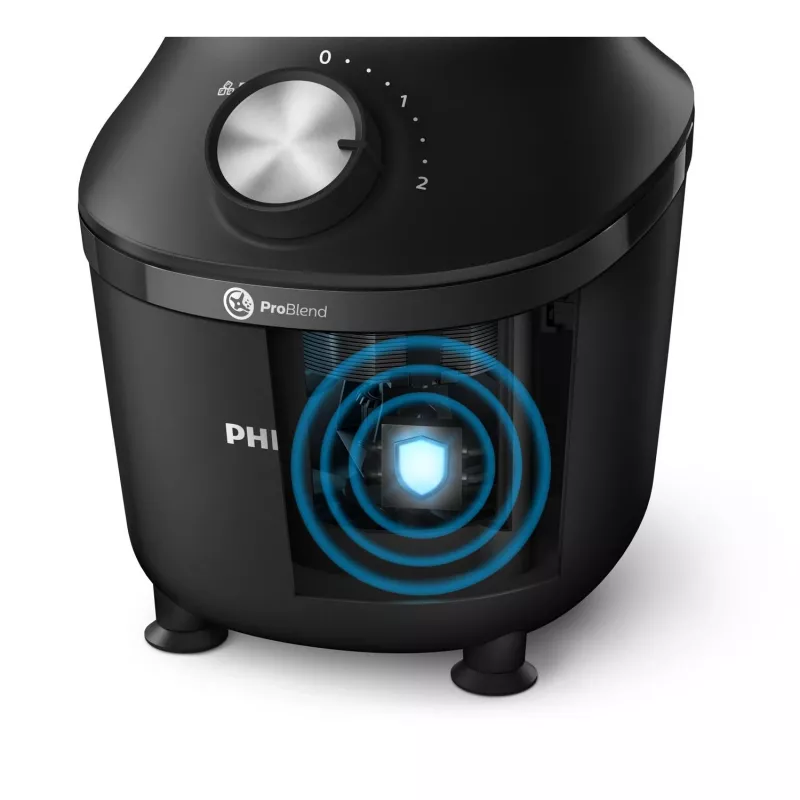 Philips 3000 series HR2191/01 Mixer 2 L Standmixer 600 W Schwarz, Transparent