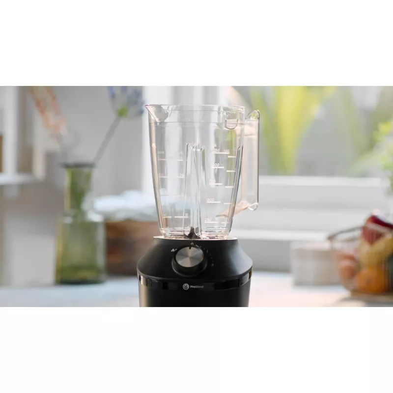 Philips 3000 series HR2191/01 Mixer 2 L Standmixer 600 W Schwarz, Transparent