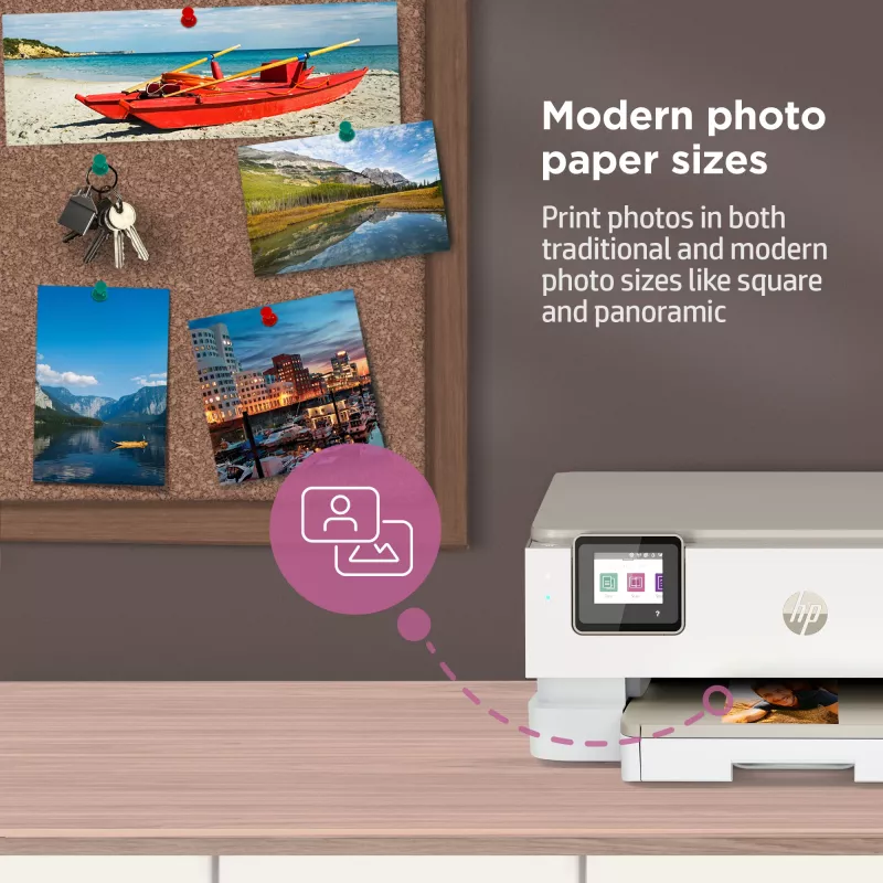 HP ENVY Inspire 7220e kabelloser All-in-One-Farbdrucker, Instant Ink; Kopierer, Scanner
