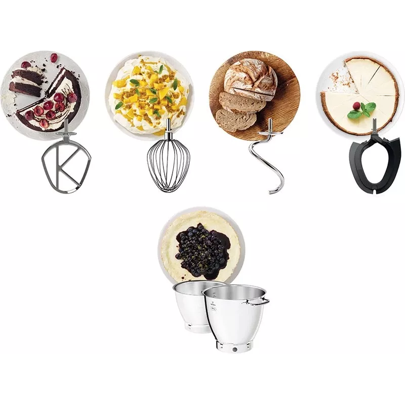 Standmixer Kenwood KWL90.004SI — 1400 W, 7 L Edelstahlschüssel, Touch-Bedienung, integrierte Waage, Silber