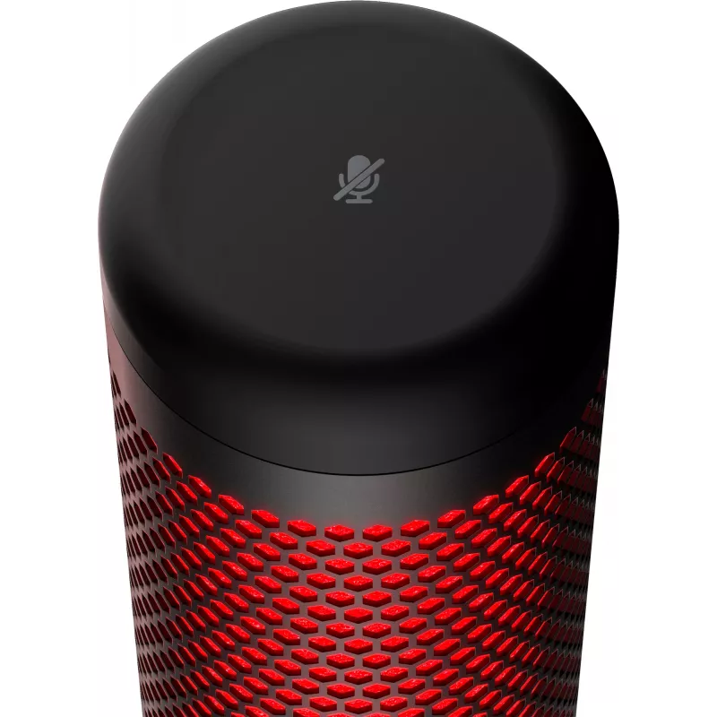 HyperX QuadCast - USB-Mikrofon (Schwarz-Rot) - Rote Beleuchtung