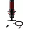 HyperX QuadCast - USB-Mikrofon (Schwarz-Rot) - Rote Beleuchtung