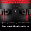 HyperX QuadCast - USB-Mikrofon (Schwarz-Rot) - Rote Beleuchtung