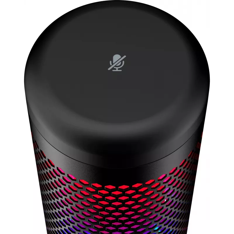 HyperX QuadCast S - USB-Mikrofon (Schwarz-Grau) - RGB-Beleuchtung