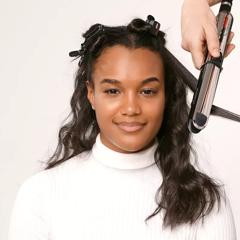 Glätteisen BABYLISS ELIPSIS3000 STYLER – Keramikplatten, 55 W, 5 Heizstufen, 150–230 °C, Ionen-Technologie, 2,7 m drehbares Kabel, schwarz