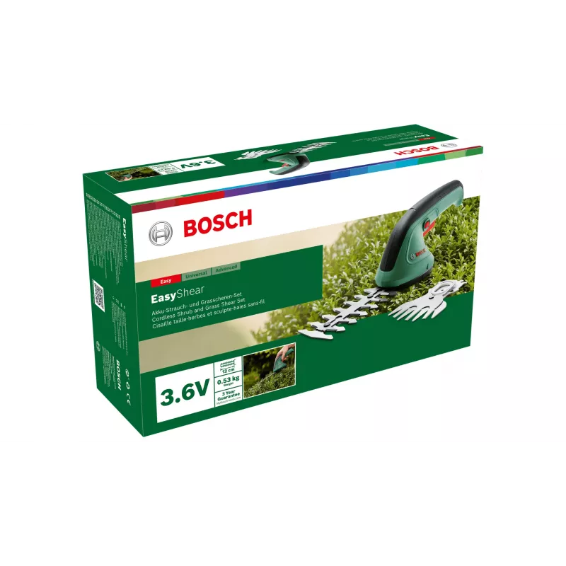 Bosch Easy Shear Akku-Grasschere 8 cm 3,6 V Lithium-Ionen (Li-Ion) Schwarz, Grün