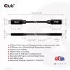 USB Gen1 Typ-C-Verlängerungskabel CLUB3D CAC-1531, 1 m, USB-C Stecker auf 2× USB-C Buchse, 5 Gbps, 60 W PD, 4K@60Hz