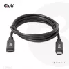 USB Gen1 Typ-C-Verlängerungskabel CLUB3D CAC-1531, 1 m, USB-C Stecker auf 2× USB-C Buchse, 5 Gbps, 60 W PD, 4K@60Hz