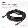 CLUB3D USB Gen1 Typ-C auf Typ-A aktives Adapterkabel 5 Gbit/s M/F 10 m