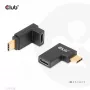 USB Typ-C Gen2 abgewinkeltes Adapter-Set, 2 Stück CLUB3D CAC-1528 — USB-C auf USB-C, unterstützt 4K@120Hz