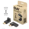 USB Typ-C Gen2 abgewinkeltes Adapter-Set, 2 Stück CLUB3D CAC-1528 — USB-C auf USB-C, unterstützt 4K@120Hz