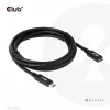 CLUB3D USB Gen1 Type-C Verlängerungskabel 5 Gbit/s 60 W (20 V/3 A) 4K60Hz M/F 2 m/6,56 ft