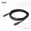 CLUB3D USB Gen1 Type-C Verlängerungskabel 5 Gbit/s 60 W (20 V/3 A) 4K60Hz M/F 2 m/6,56 ft