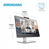 HP E24m G4 FHD USB-C Conferencing Monitor, 60,5 cm (23,8 Zoll), 1920 x 1080 Pixel, Full HD, LCD, 5 ms, Schwarz