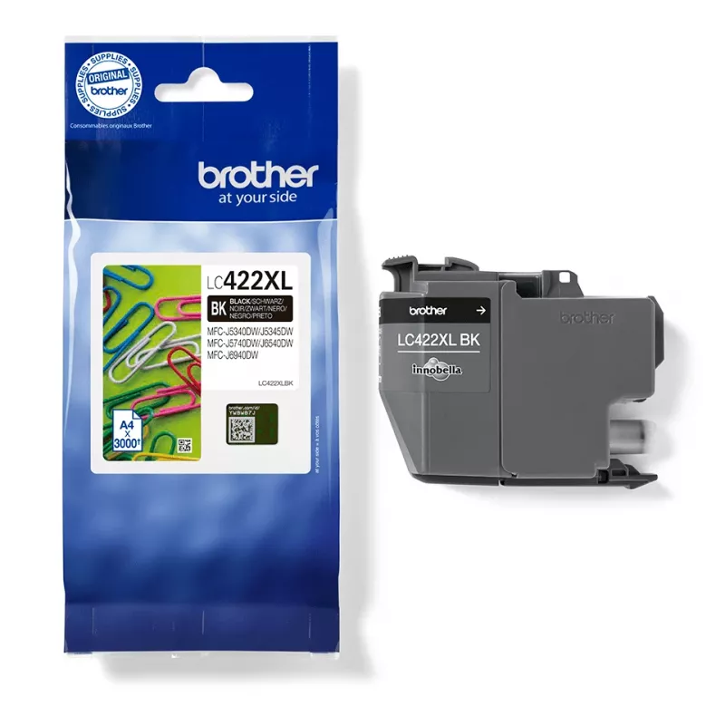 Brother LC422XLBK Tintenpatrone 1 Stk. Original Hohe (XL) Reichweite Schwarz