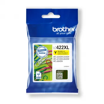 Brother LC-422XLY Tintenpatrone 1 Stk. Original Gelb