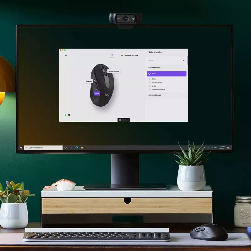 LOGITECH Signature M650 L Kabellose Maus – Für große Hände – Rechtshänder – Graphit