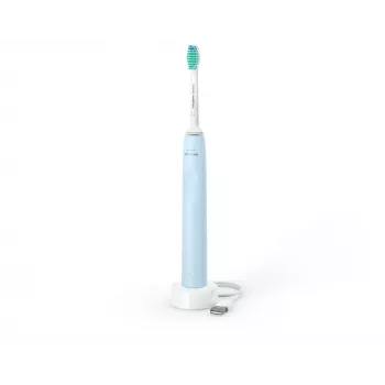Elektrische Schallzahnbürste Philips HX3651/12 — sanfter Modus, integrierter Li‑Ion-Akku, 1 Bürstenkopf, weiß/blau
