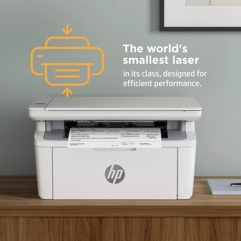 Multifunktions-Laserdrucker HP LaserJet MFP M140w — Mono, 20 ppm, 600×600 DPI, A4, Wi‑Fi, Ethernet, Weiß