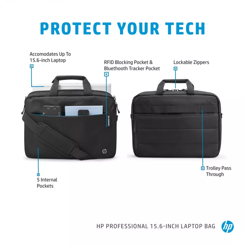 Laptop-Tasche HP Professional 15,6 Zoll Aktentasche Einfarbig