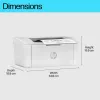 HP LaserJet M110w Drucker, Laser, 600 x 600 DPI, A4, 20 ppm, Netzwerkfähig, Weiß