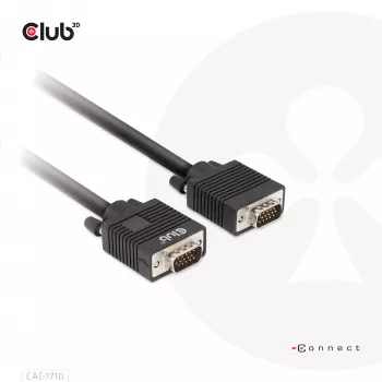VGA-Kabel bidirektional M/M 10m/32,8ft CLUB3D CAC-1710