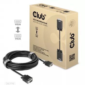 VGA-Kabel bidirektional M/M 10m/32,8ft CLUB3D CAC-1710