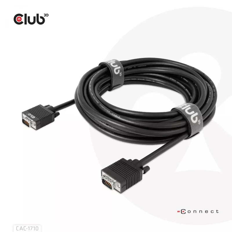 VGA-Kabel bidirektional M/M 10m/32,8ft CLUB3D CAC-1710