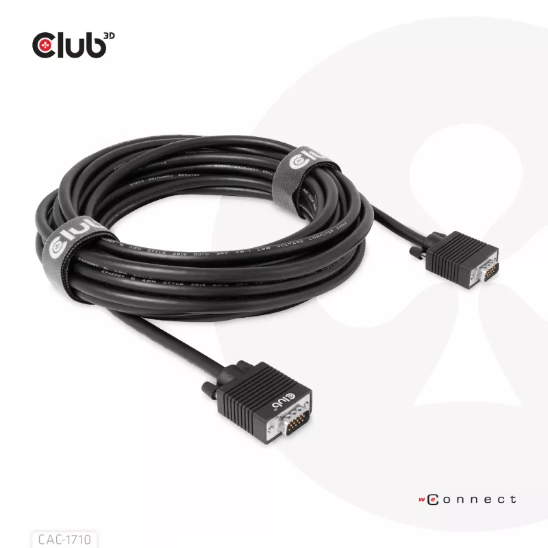 VGA-Kabel bidirektional M/M 10m/32,8ft CLUB3D CAC-1710