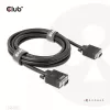 VGA-Kabel, bidirektional, M/M, 3 m, 28AWG, CLUB3D CAC-1703