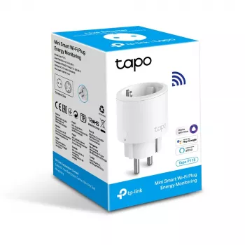 TP-Link Tapo Mini Smart Wi-Fi-Steckdose, Energieüberwachung, Innenbereich, Weiß, Status, Kabellos, Wi-Fi, 802.11b, 802.11g, Wi-Fi 4 (802.11n)